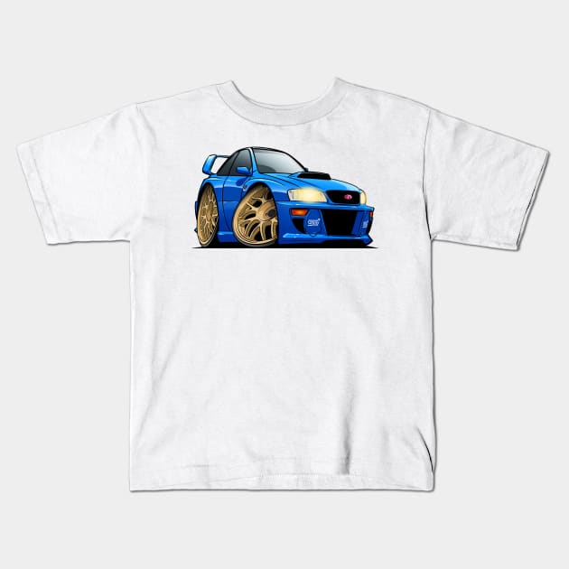 Subaru Impreza WRX STI 22B Kids T-Shirt by killustrator